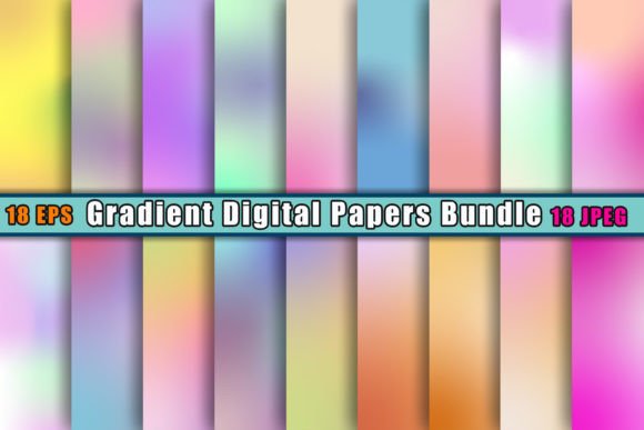 Download Gradient Digital Paper Bundle Background - Gradient digital paper Collection