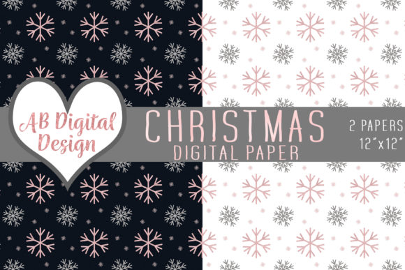 Download Christmas Snowflakes Digital Paper - Premium Resources