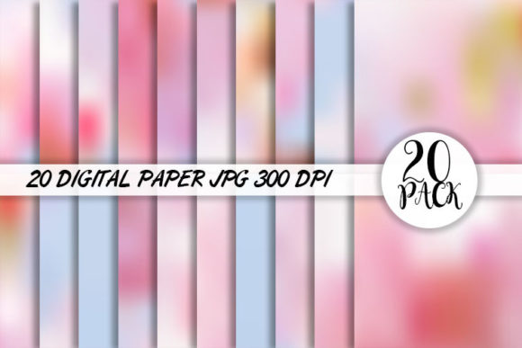 Download Pink Blur Gradient Digital Paper Backgro - Gradient digital paper Collection