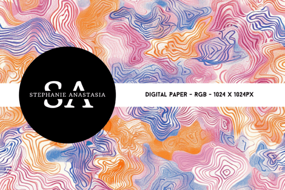 Download Watercolor Doodle Digital Paper - Doodle digital paper Collection