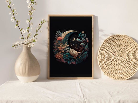 Download Boho Moon Printable Wall Art - Moon printable Collection