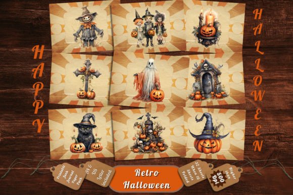 Download Printable Halloween Retro Digital 70 - Printable halloween Collection