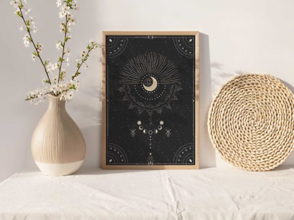 Download Celestial Moon Printable Wall Art - Moon printable Collection