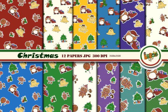Download Cute Christmas Digital Paper - Cute christmas digital paper Collection