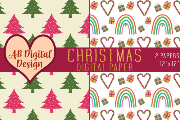 Download Cute Christmas Digital Paper Backgrounds - Cute christmas digital paper Collection