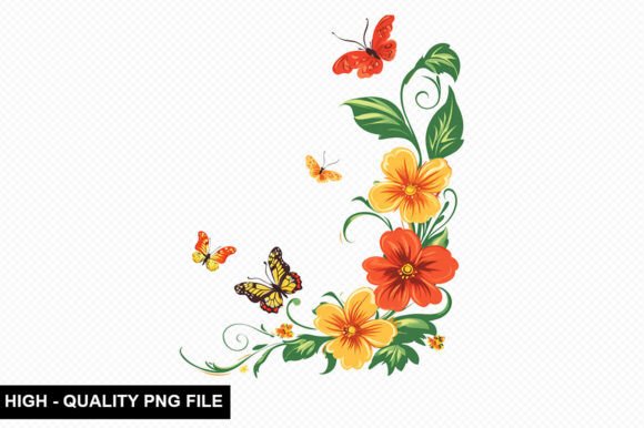 Download Spring Flower Border Clipart Design - Spring Collection